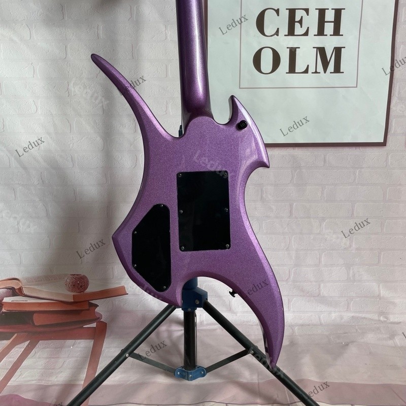 Rockingbird Solid Body Electric Guitar Stainless Rounded Fret Edge C Shape Neck