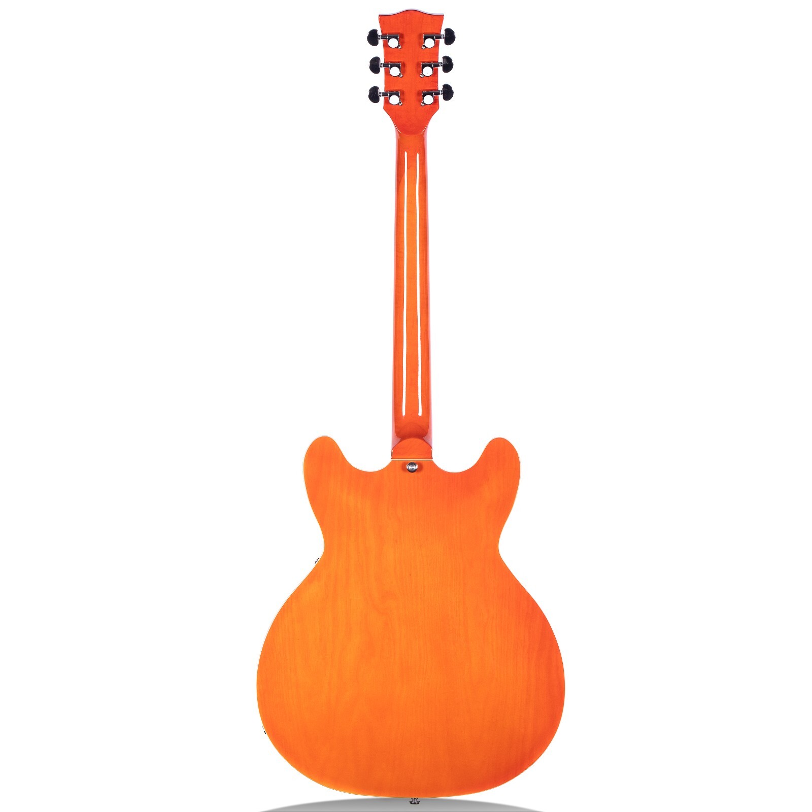 Redid Semi-Hollow Body Electric Guitar 335 Jazz with F-Hole 4