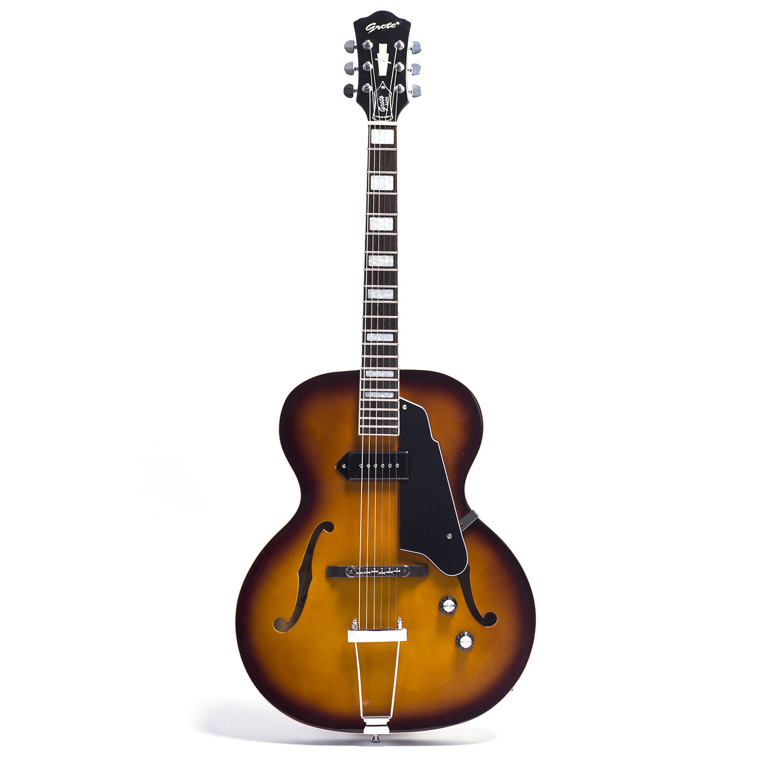 Semi-Hollow Body ZT Style Right-handed P90 Pickups Electric Guitars