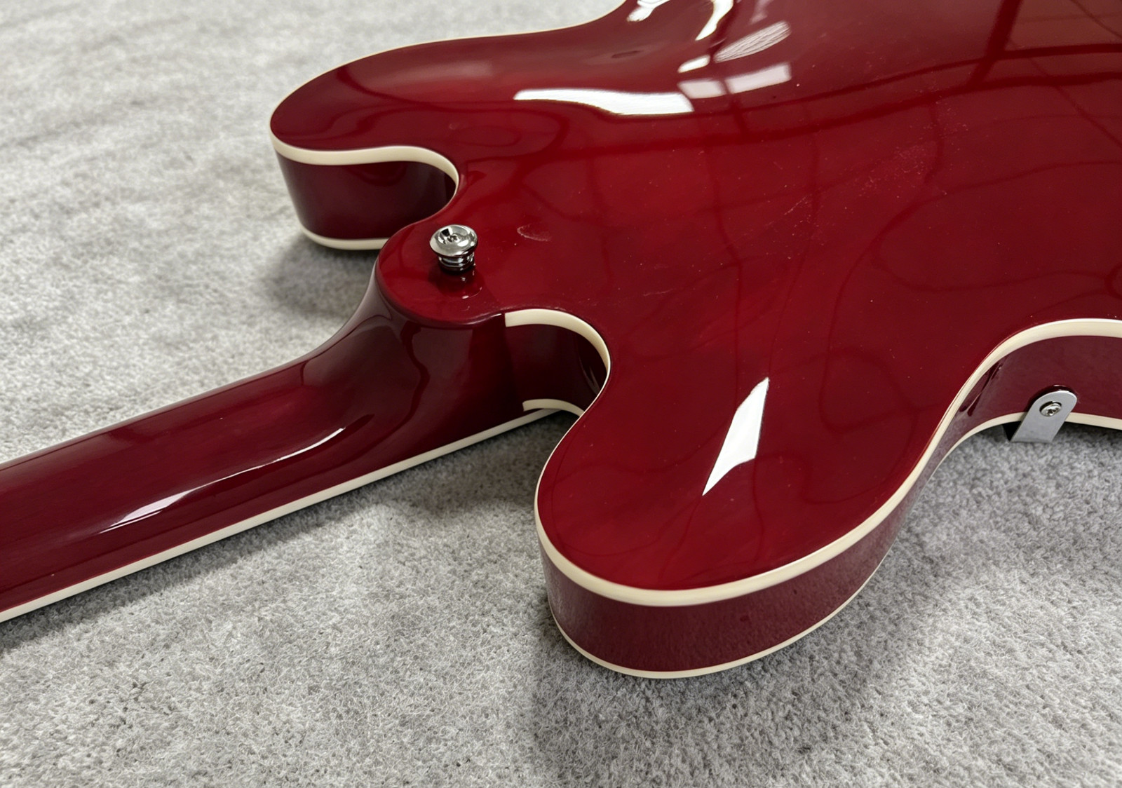Vintage Cherry Red ES-335 Style Semi-Hollow Electric Guitar Mahogany Body