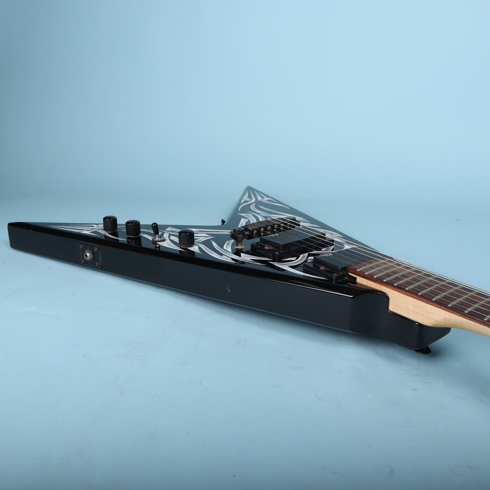 BC Rich Kerry King Signature KKV Tribal Flame Flying V Electric Guitar