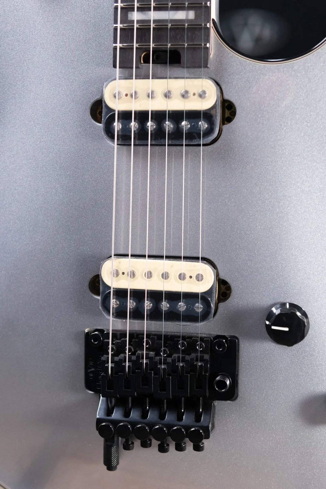 EVH Wolfgang USA Electric Guitar – Silver with Hardshell Case