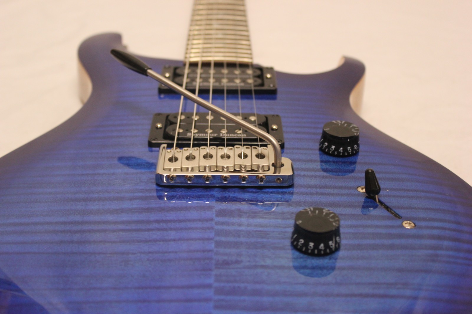 PRS S2 Custom 24 Lake Blue Electric Guitar 6-String Upgraded Pickups/Tuners