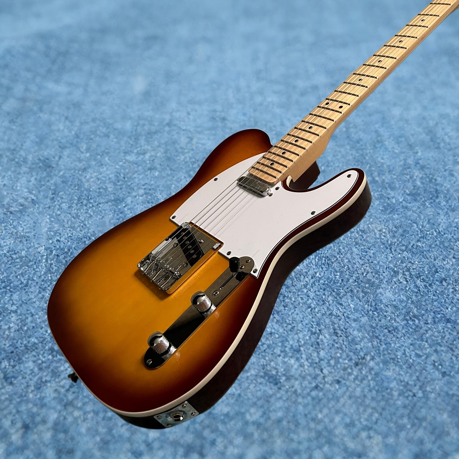 Tele Electric Guitar Vintage Sunburst Color Single Binding Maple Fretboard