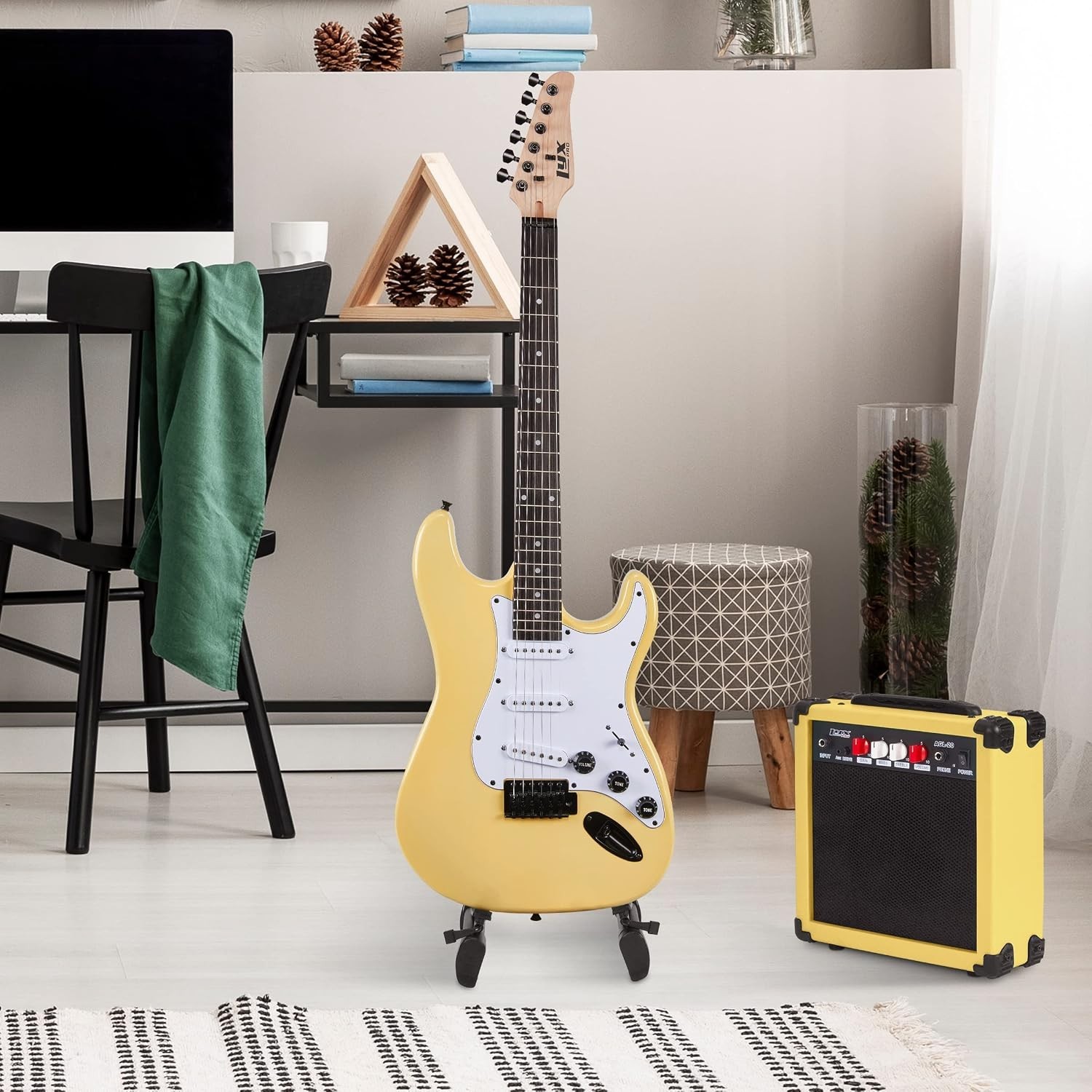 39-Inch Electric Guitar Kit with 20W Amp & Accessories – Perfect for Beginners