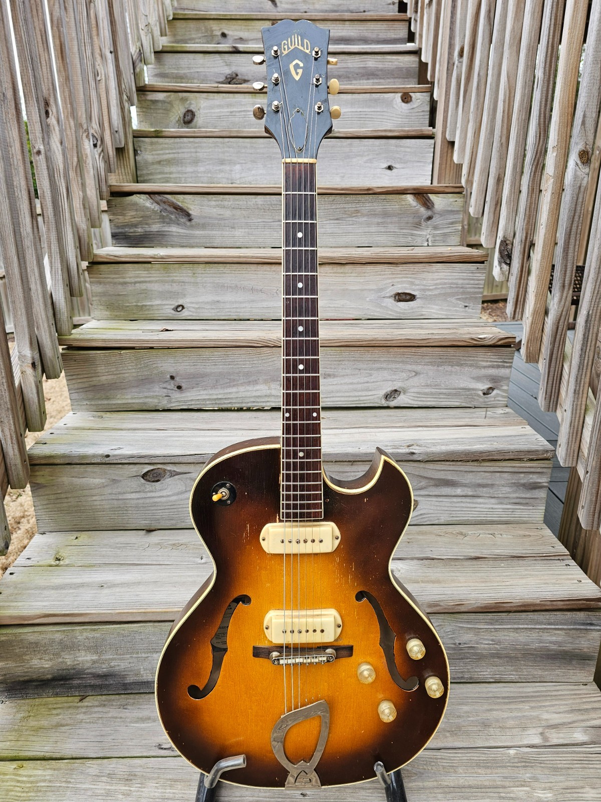 1958 Guild T-100D Slim Jim Electric Guitar with P90’s