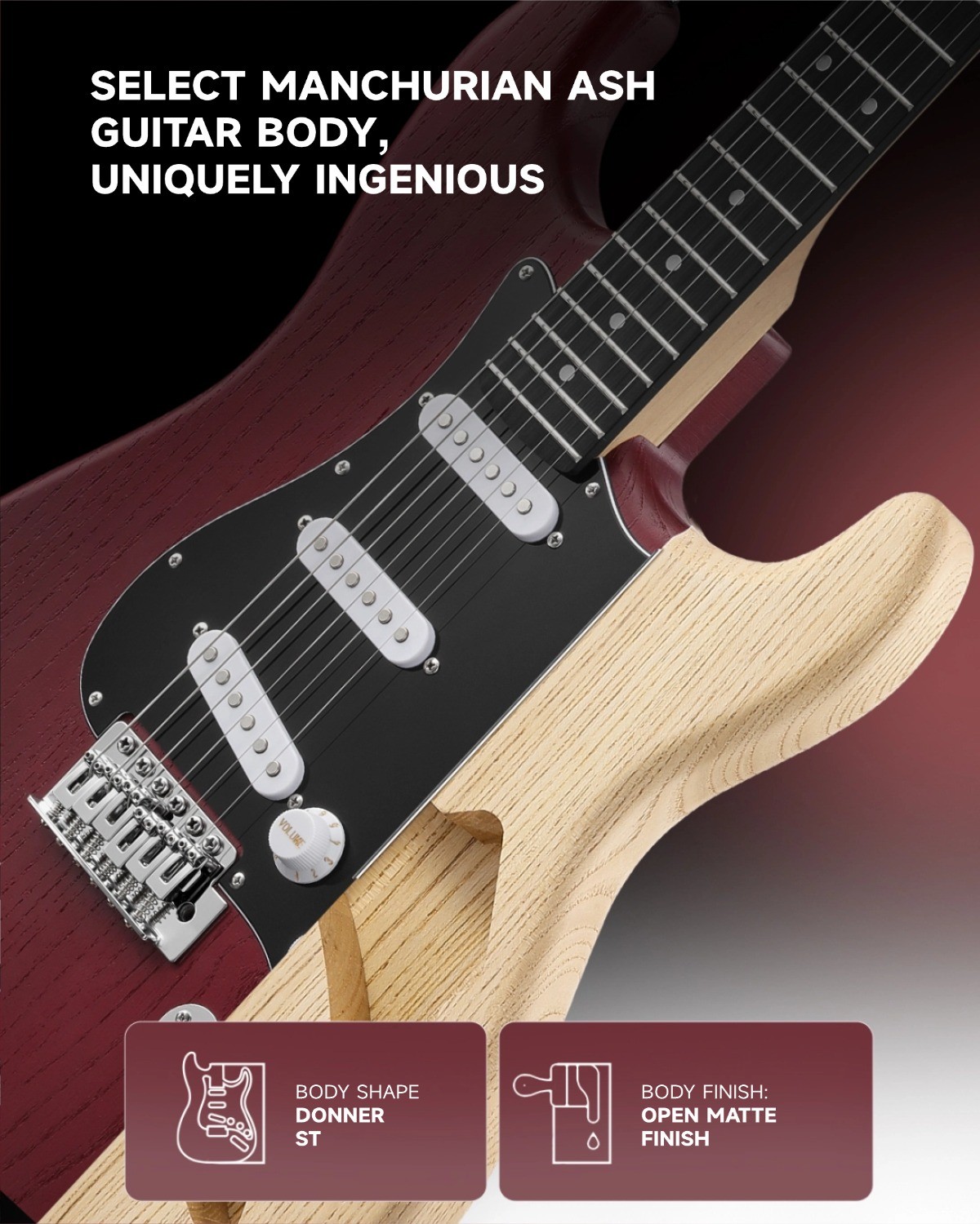 🎸 Donner DST-152 Electric Guitar And Amplifier Single Coil Split Humbucker