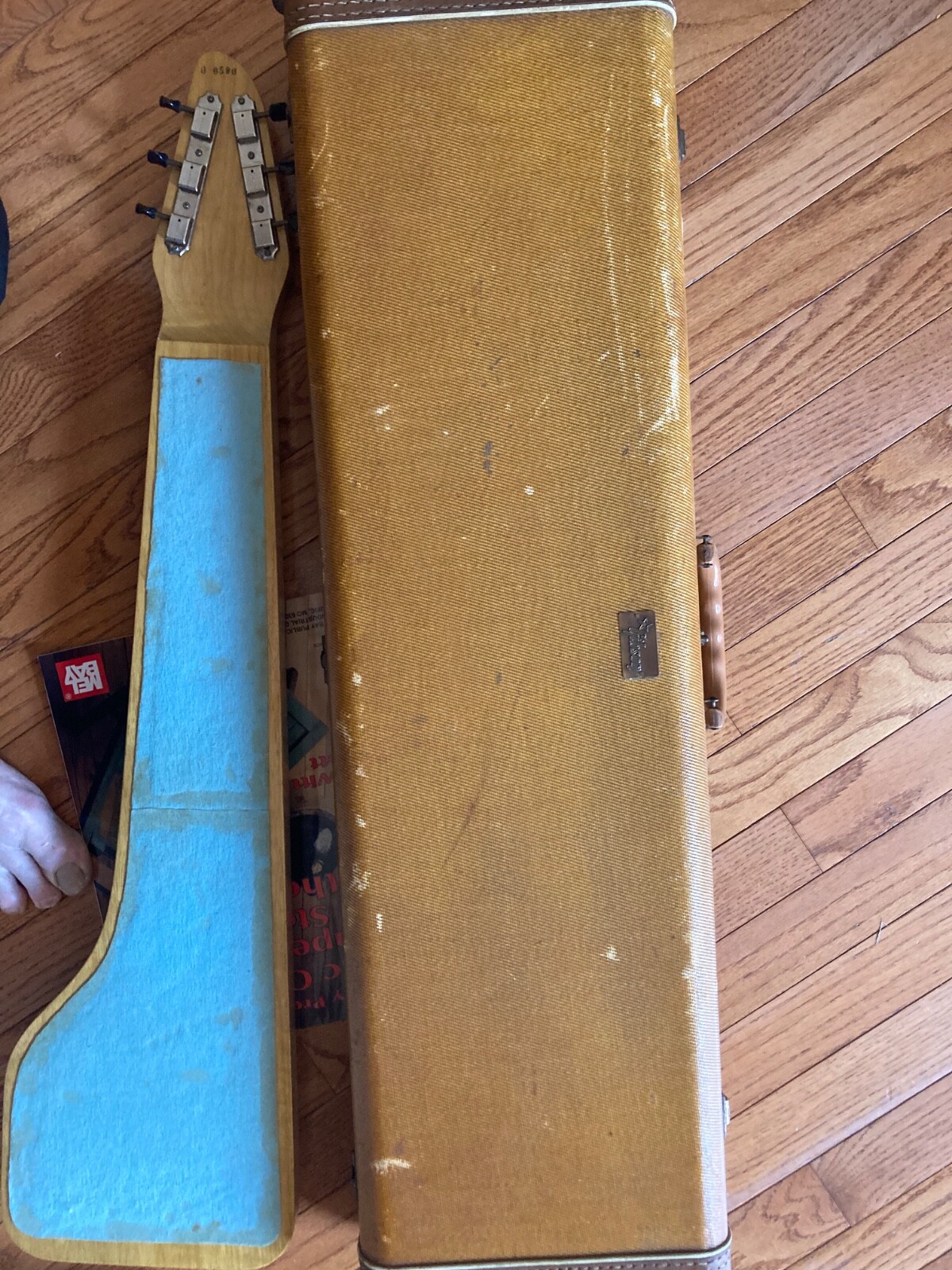 Vintage Korina 1961 Gibson Skylark lap steel guitar
