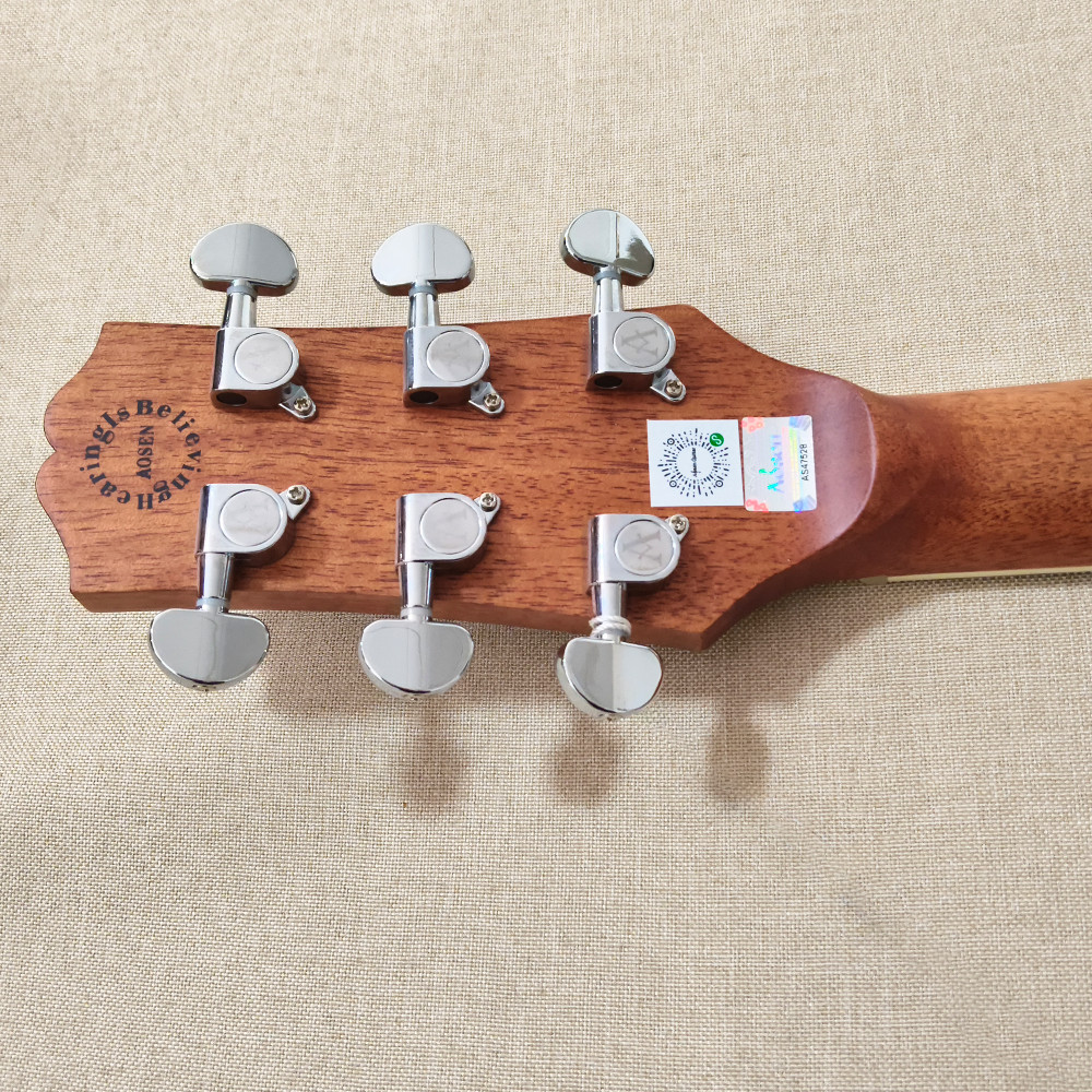 41″ Cutaway Acoustic Guitar Spruce Layered Top Mahogany Neck in Natural Gigbag