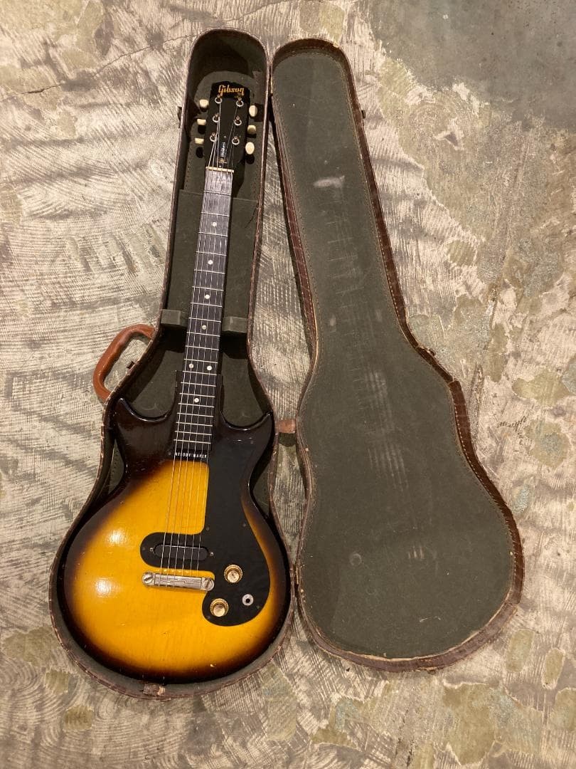 1961 Gibson MelodyMaker Jacaranda Alligator Case, Original, Used