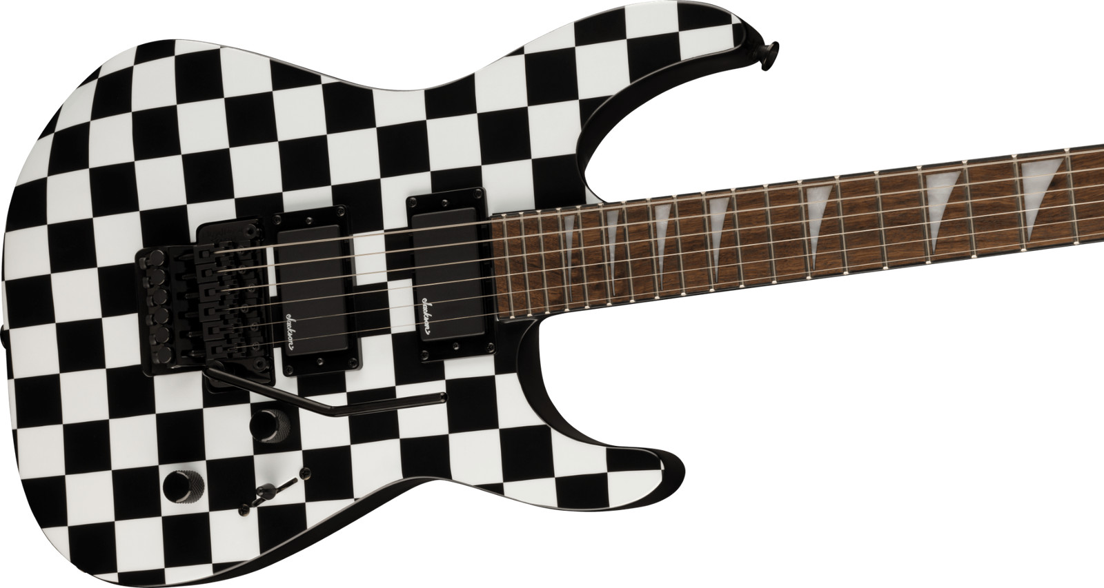 Jackson X Series Soloist, SLX DX, Laurel board, Checkered Past with Floyd Rose