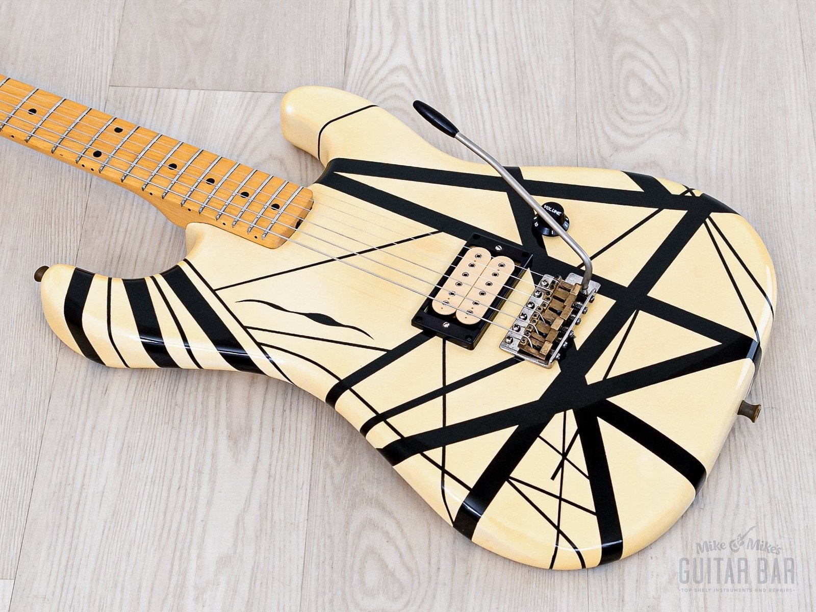 ESP Custom Shop “Kohji” Superstrat Striped EVH-Style Eruption w/ DiMarzio