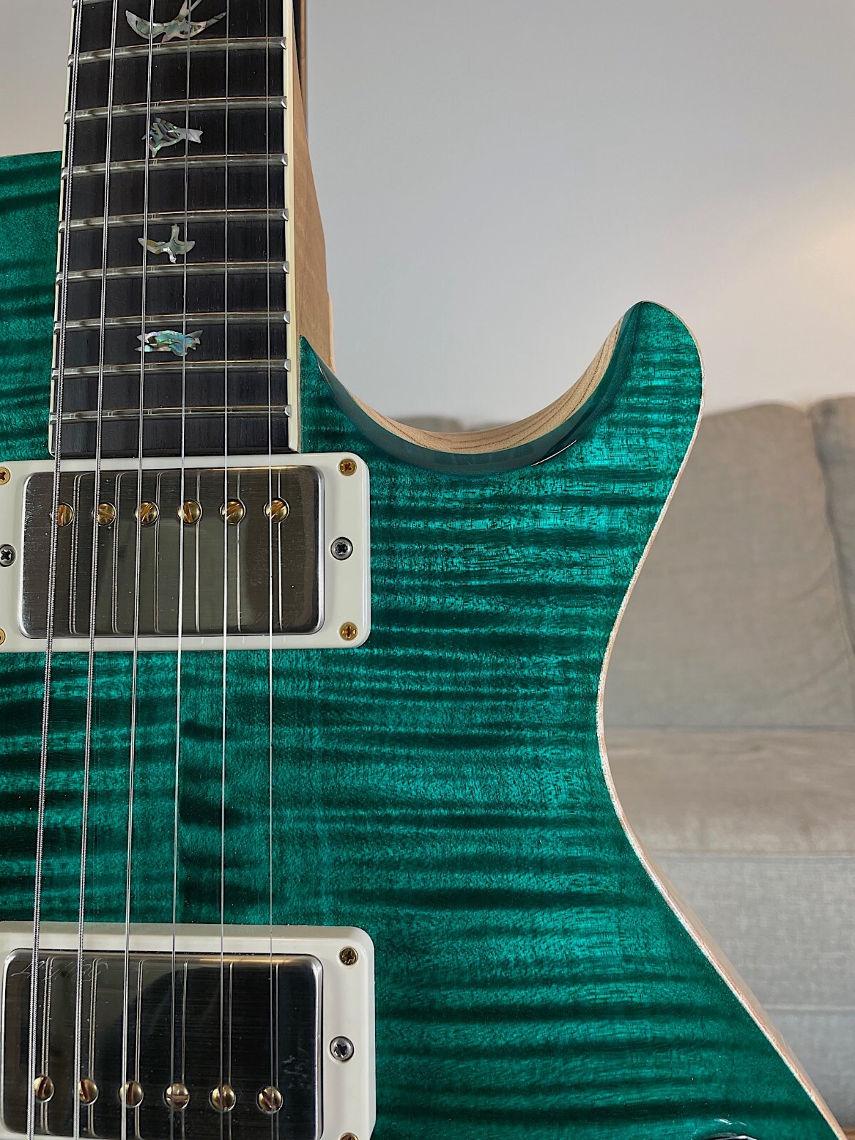 2021 PRS McCarty Singlecut 594 Wood Library “10 Top” Turquoise