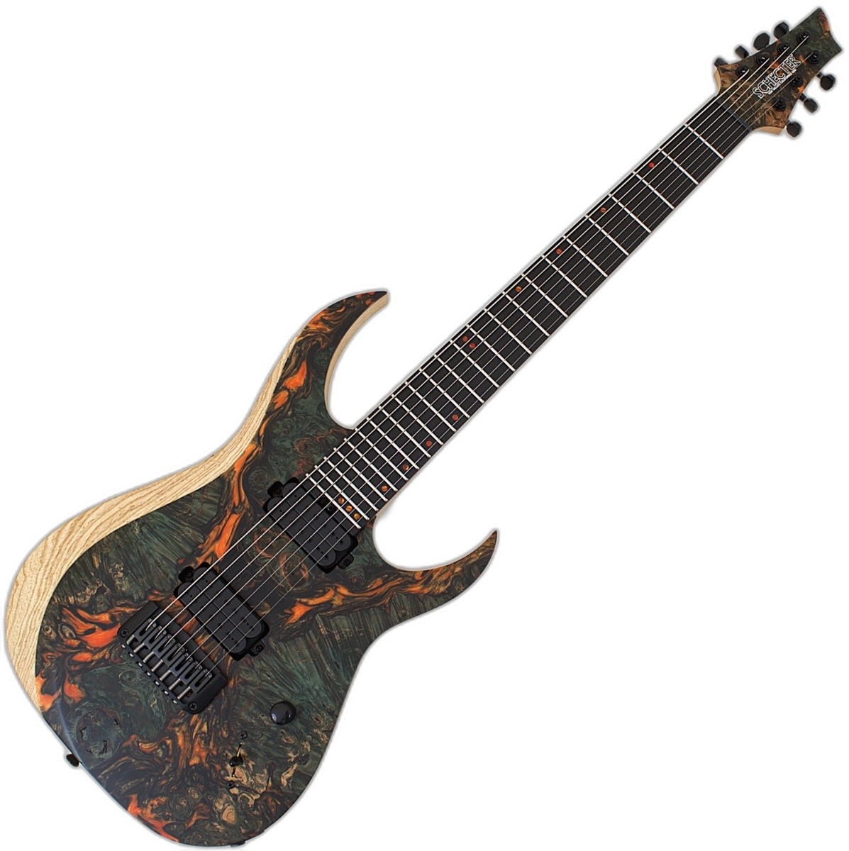 Schecter USA Custom Sunset Extreme 7 Stabilized Top Guitar 2039