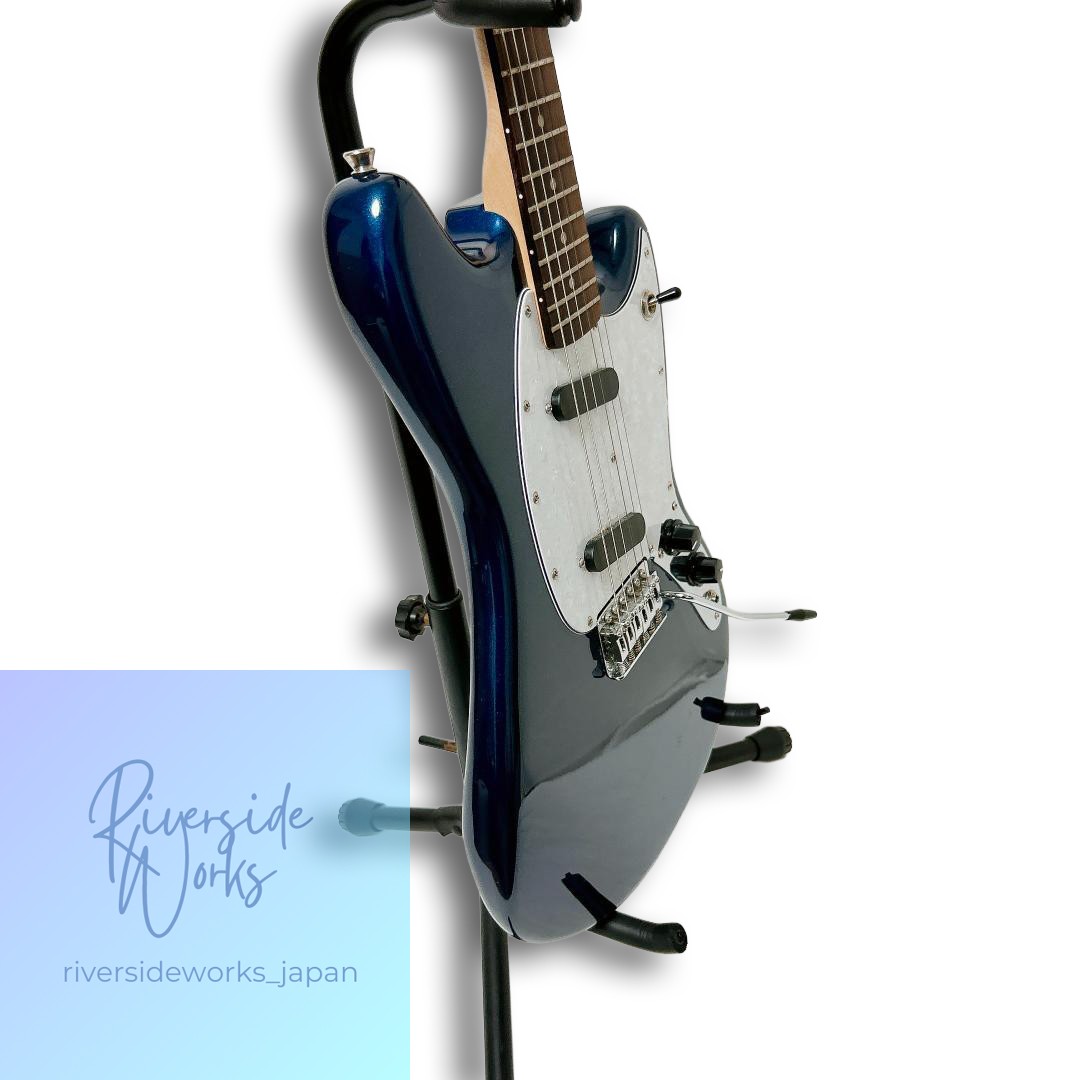 Mint Bacchus Mustang Electric Guitar Navy Blue