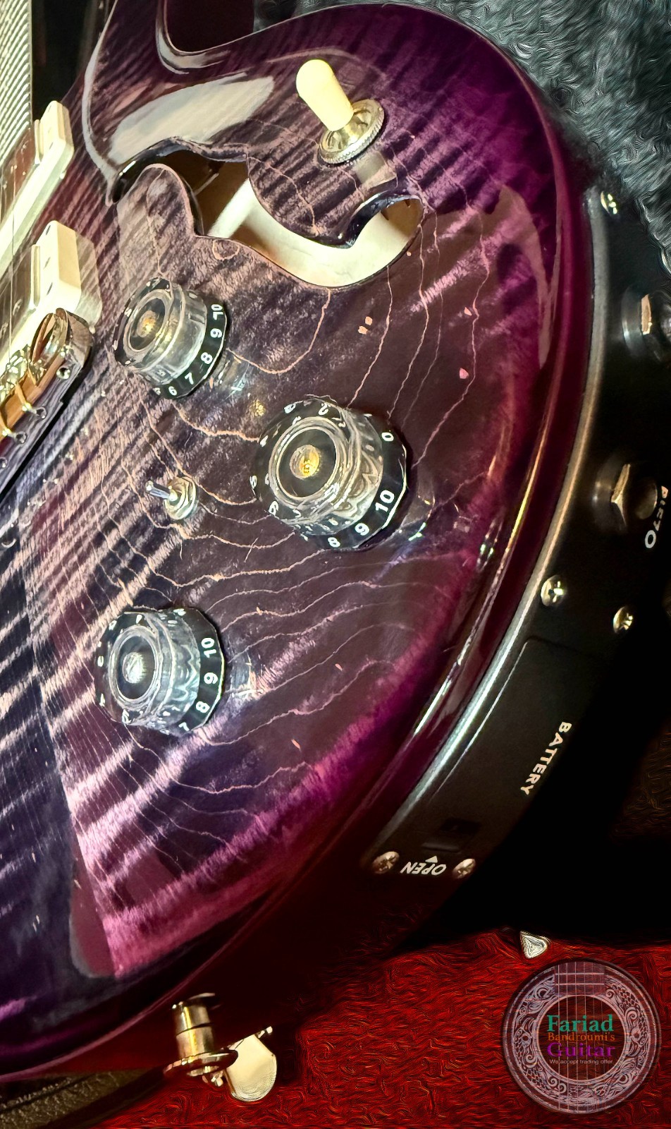 PRS Hollowbody II Piezo Hollow Body, Custom Purple Mist Finish( “Brand New” )