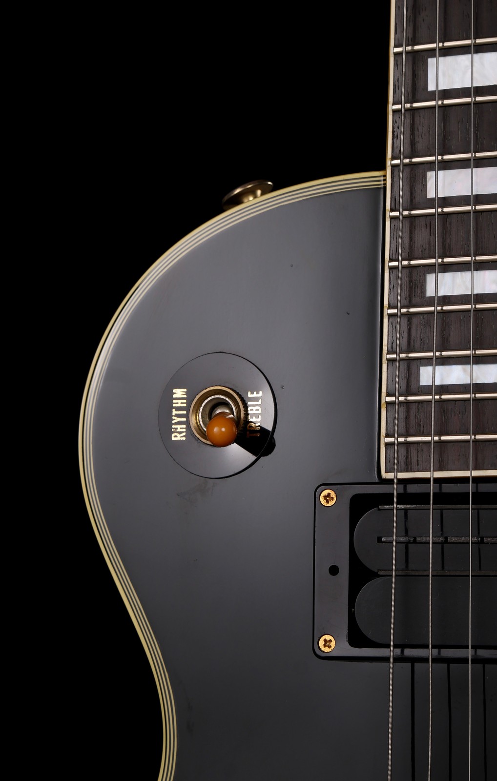 Burny RLC-105X Pata Les Paul Custom Ebony w/Sustainer System