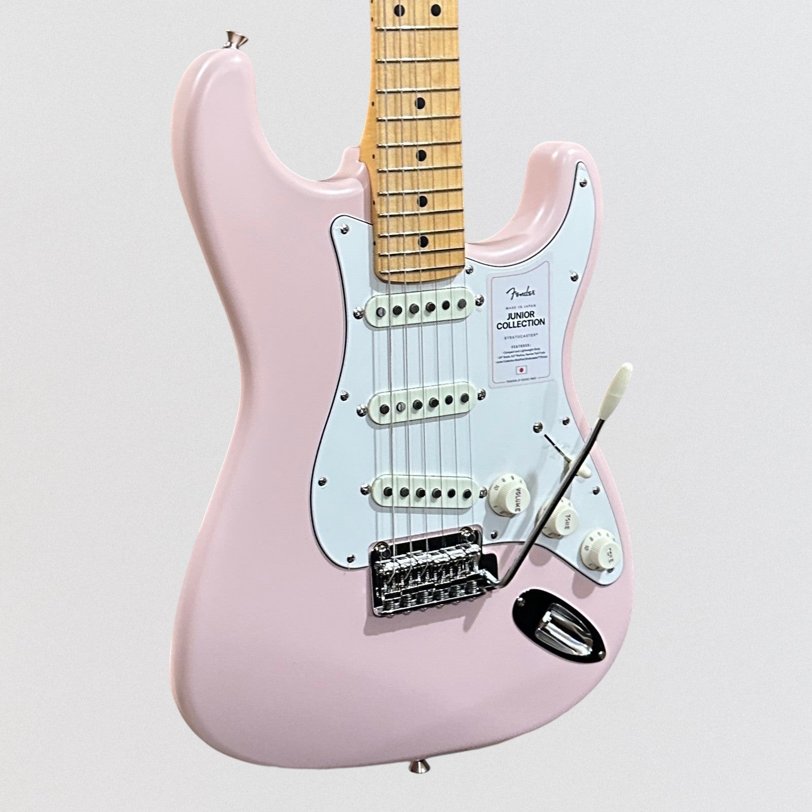 Fender MIJ Japan Junior Collection Stratocaster Electric Guitar – Pink