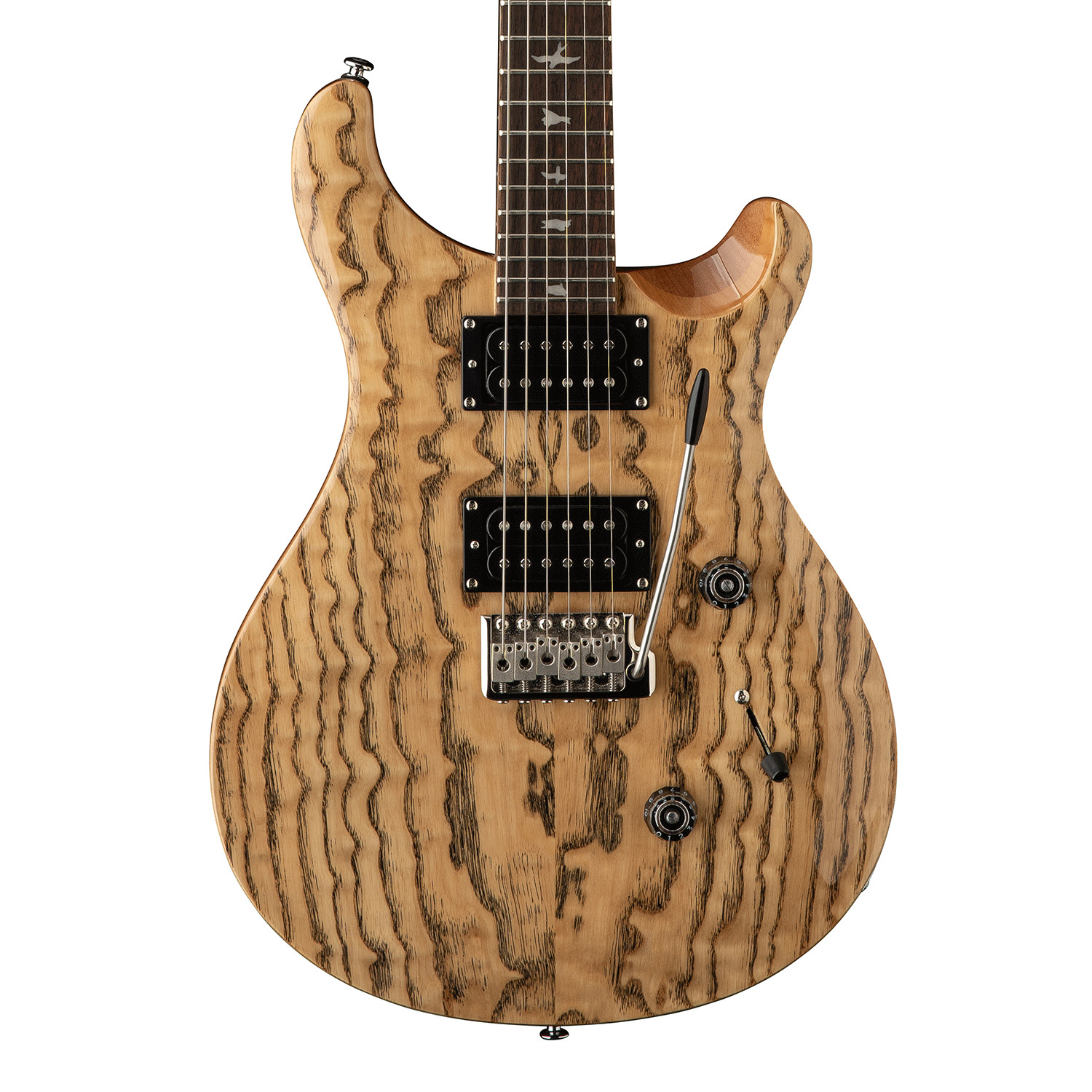 PRS SE “Exotic” Custom 24 Swamp Ash Burl Electric Guitar – Natural – Open Box