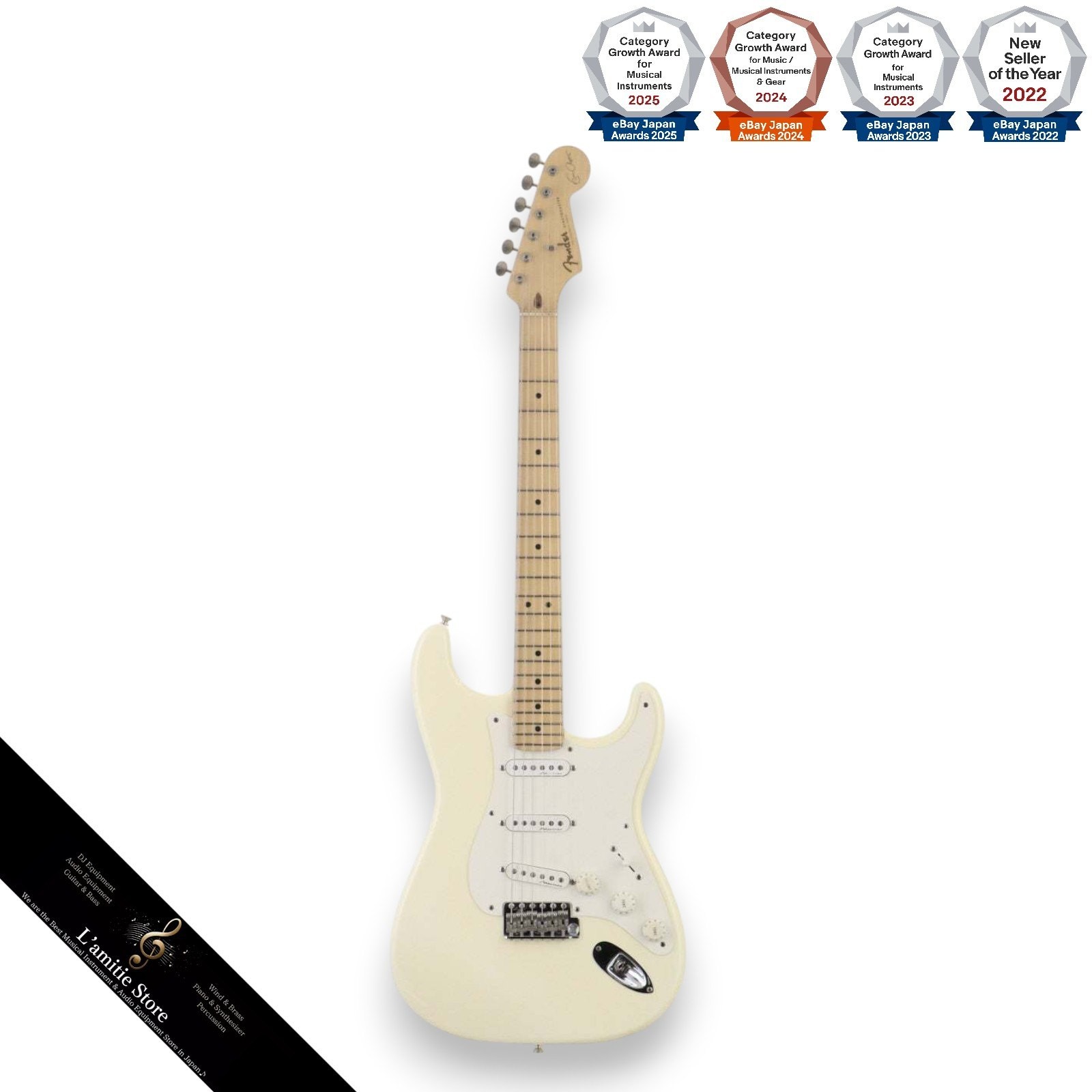 Fender Eric Clapton Stratocaster Olympic White USA 2001 Signature Guitar