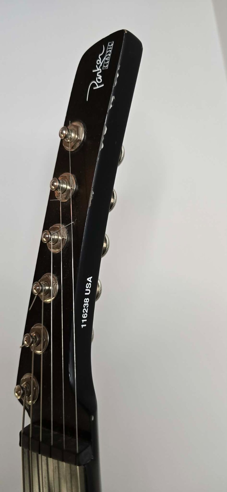 Parker NiteFly NFV2 Guitar Blue & White 2011 USA + Original Gig Bag, VG