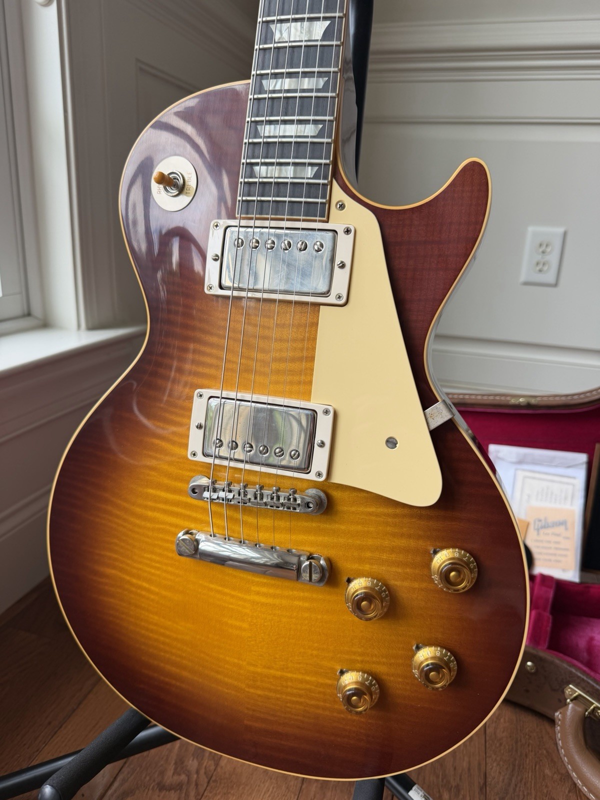 2026 Gibson Custom Shop Les Paul Standard ‘59 Reissue R9 VOS – Iced Tea Burst