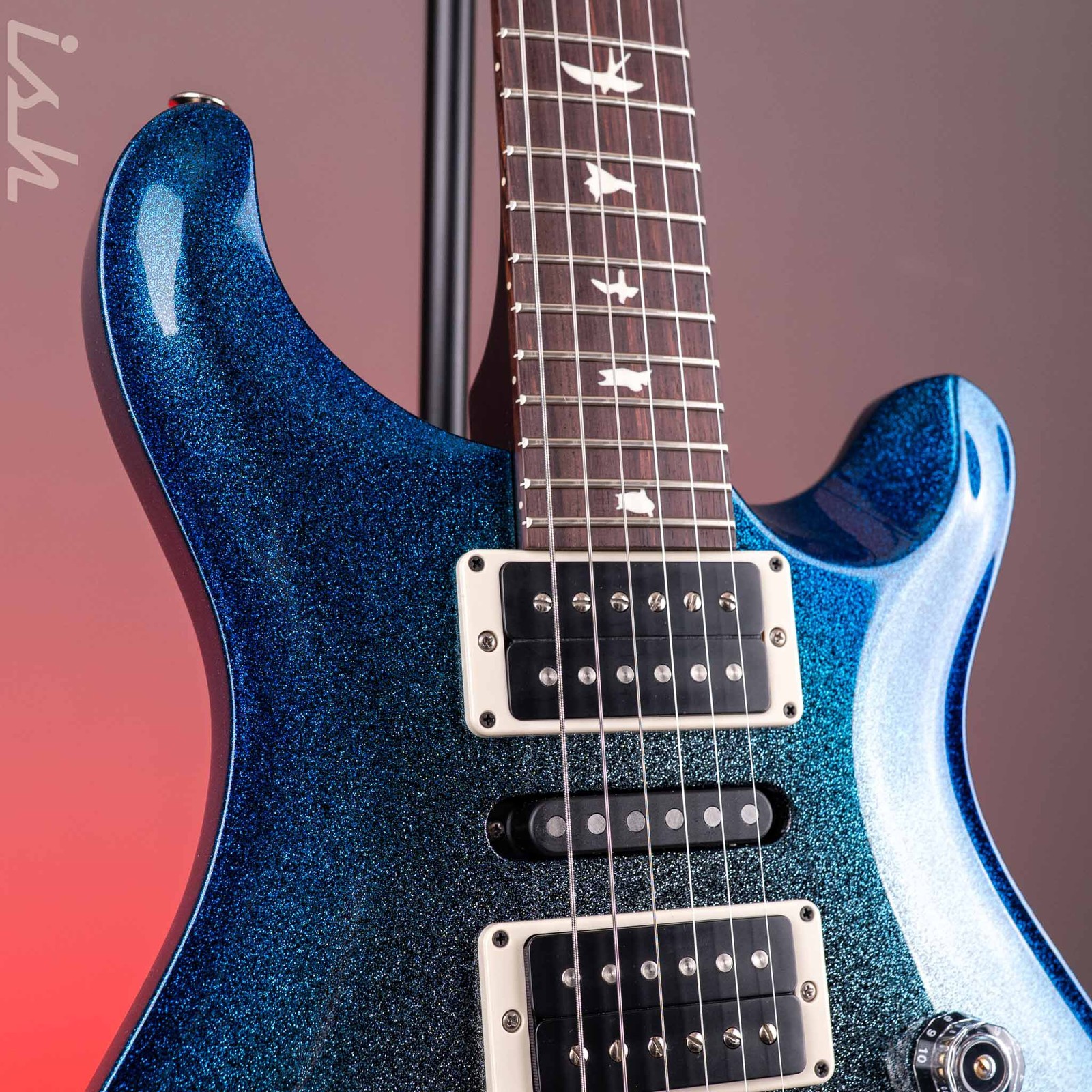 PRS CE 24 Special Blue Burst Holoflake Sprayer’s Choice w/ Black Satin Neck