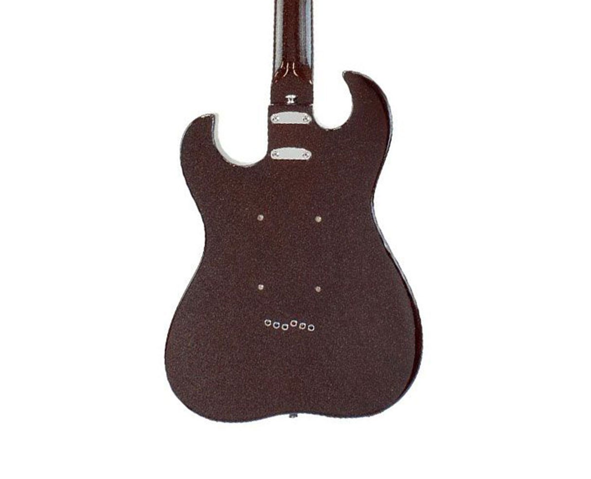 Silvertone 1449 Series Double Cut Guitar – Red Silver Flake Burst – Open Box