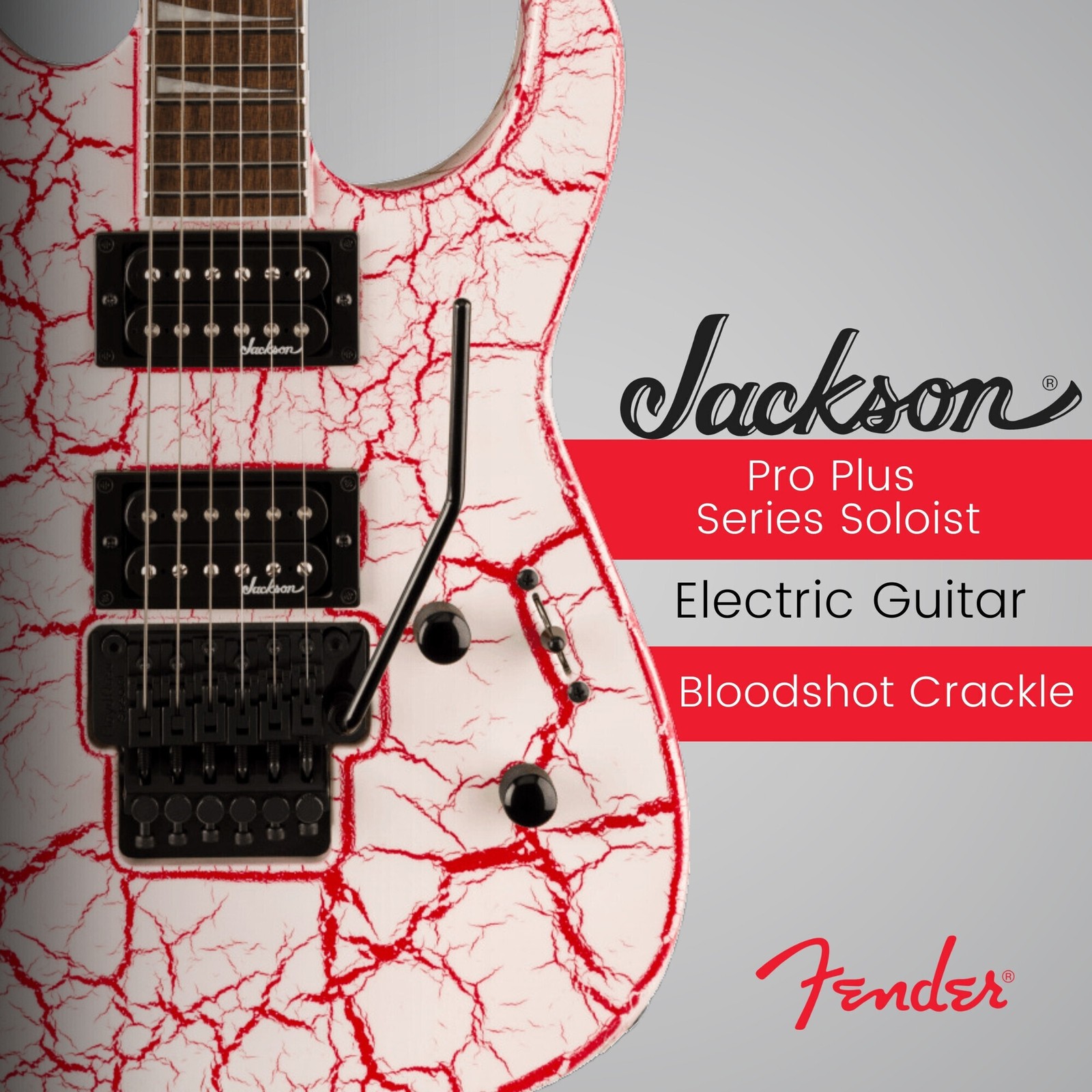 Jackson X Series Soloist SLX DX Crackle Bloodshot Crackle Electric Guitar