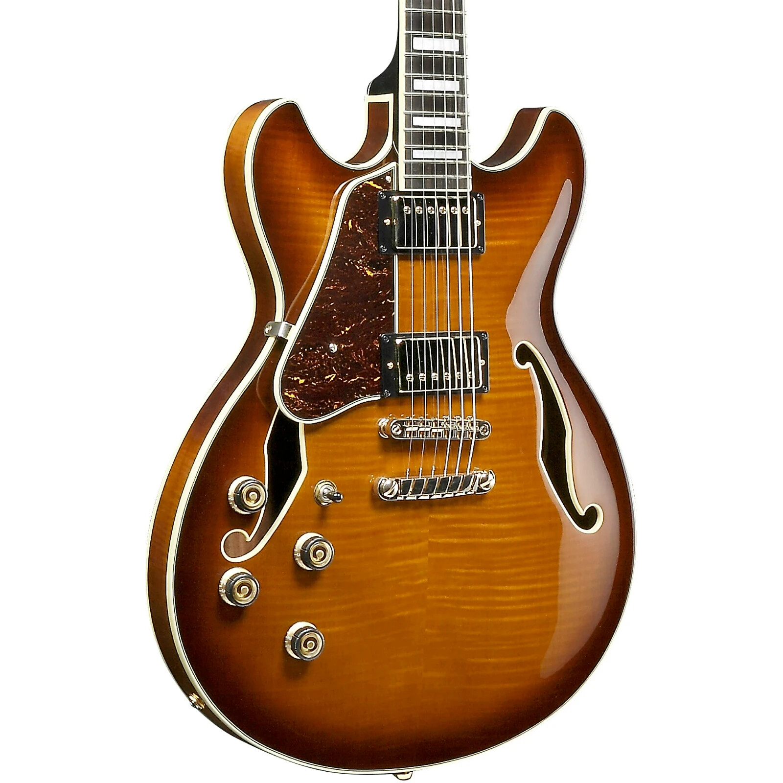 Ibanez AS93FMLVLS Semi-Hollow Body Electric Guitar, Left-Handed, Violin Sunburst