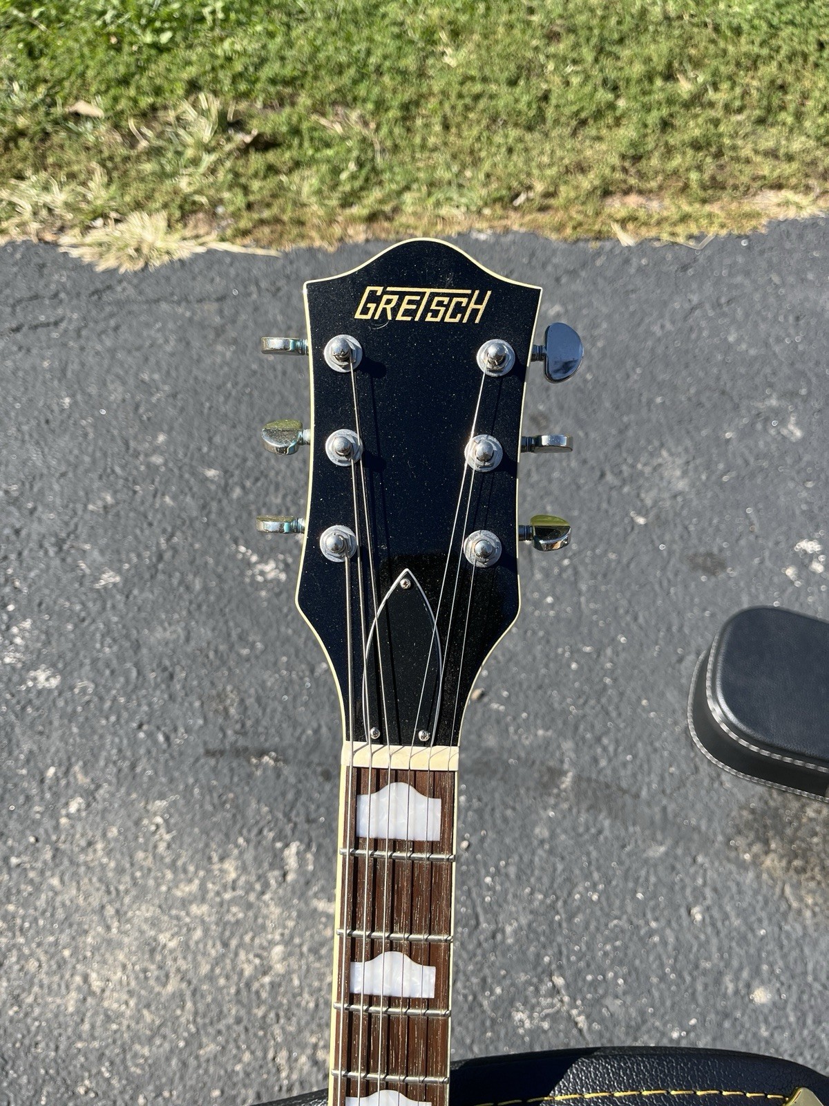 Gretsch G2420T Streamliner Hollow Body Bigsby Rivera Fairline Blue Elect. Guitar