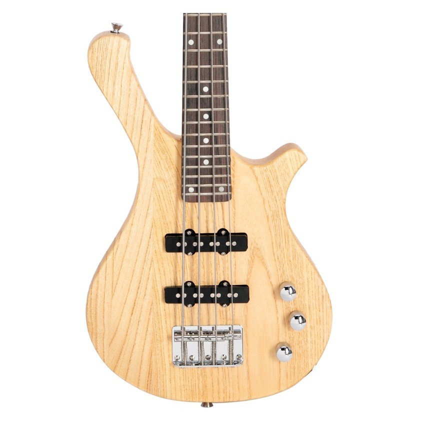 🎸FREE SHIPPING!🎸Short Scale W Style Electric Bass Guitar + 2 Jazz Style Pups!
