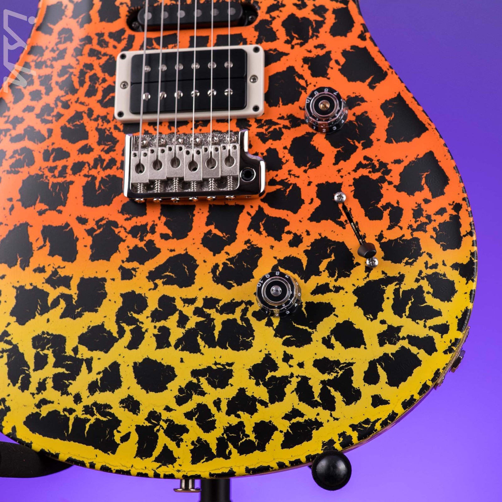 PRS CE 24 Special Candy Corn Crackle w/ Black Satin Neck