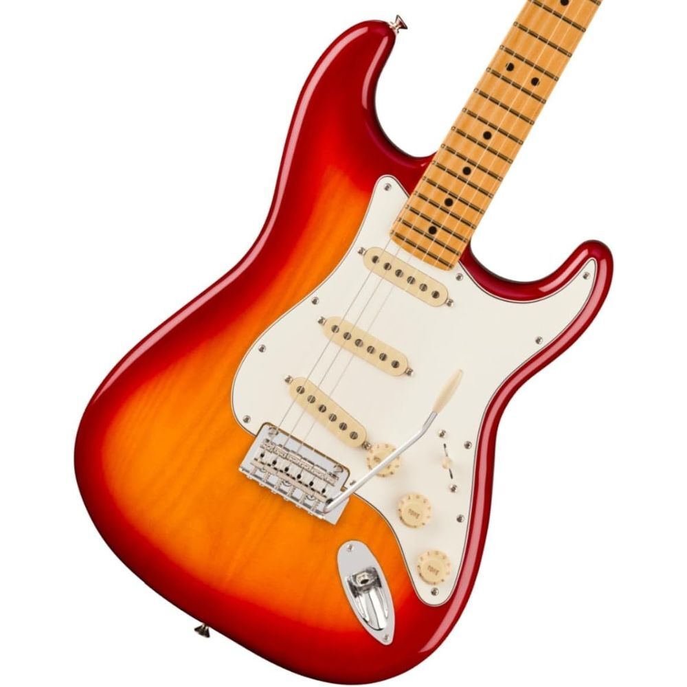 Fender Player II Stratocaster, Aged Cherry Burst Bundle with Bag, Picks & Cable