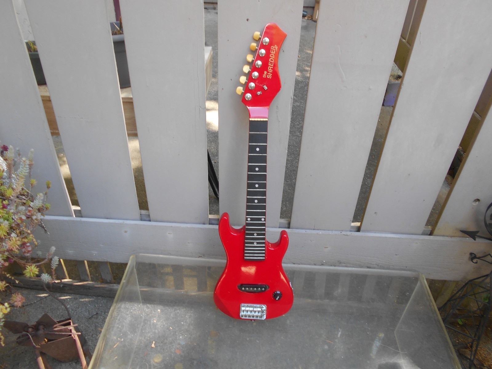 1980s 90s The Shredder Solid Body Travel size/ Mini Electric Guitar 30.5 inch