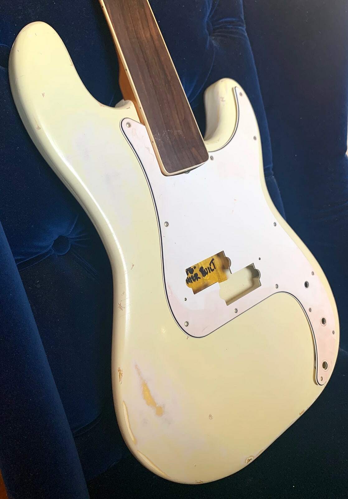 P bass Body NITRO RELIC Olympic White Premium Lightweight PLACE ORDER JVGuitars
