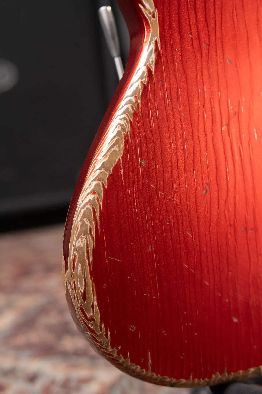 Novo Custom Shop Serus J Medium Distress Electric Guitar – Candy Apple Red with