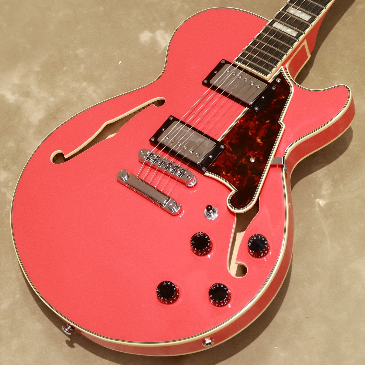D’Angelico Premier SS Fiesta Red Electric Guitar Used Outlet Model