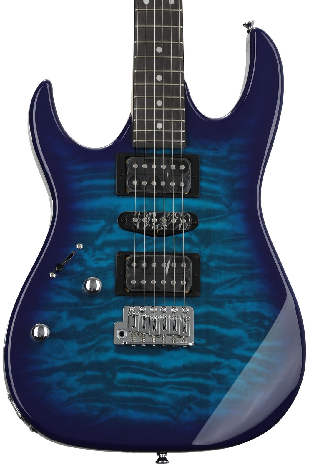 Ibanez GRX70QALTBB + Snark ST-8 + Dunlop PVP101 + Levy’s M8POLY-BLK Value B