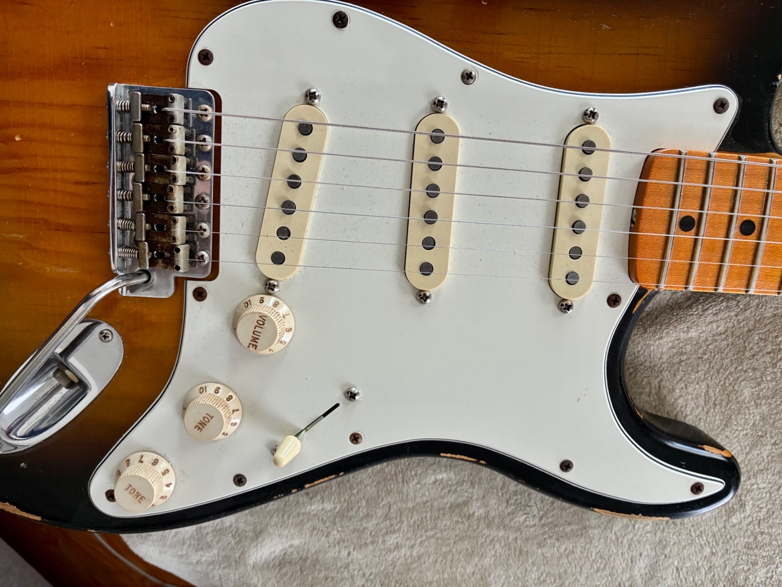 Relic 1960’s style Fender Stratocaster MJT Body and Fender USA parts