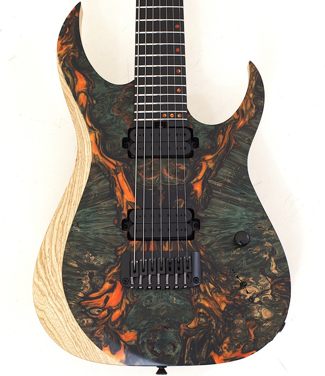 Schecter USA Custom Sunset Extreme 7 Stabilized Top Guitar 2039