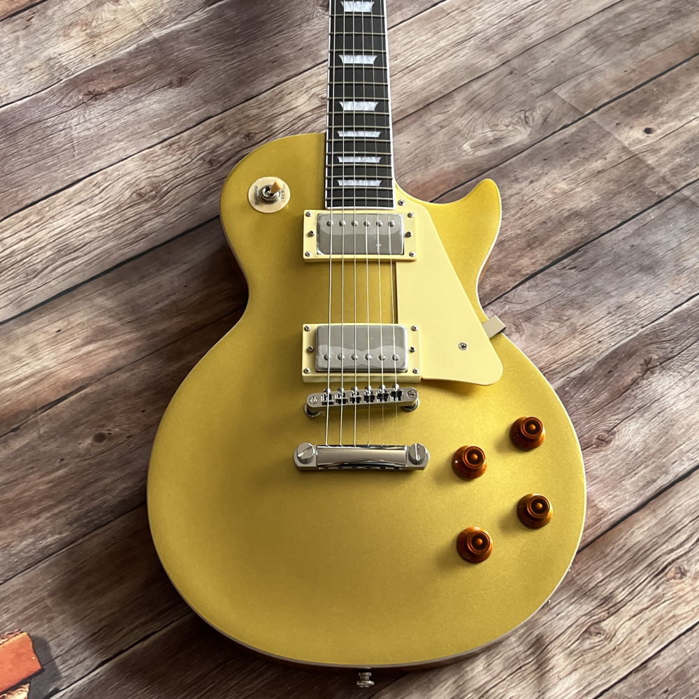 Gold Top electric guitar 6 strings Stainless Frets in stock free shipping