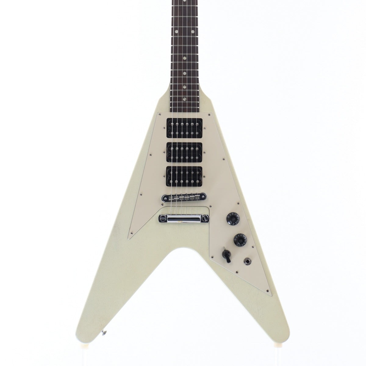 Gibson USA Flying V Faded 3 Pickups Worn White [009180600]