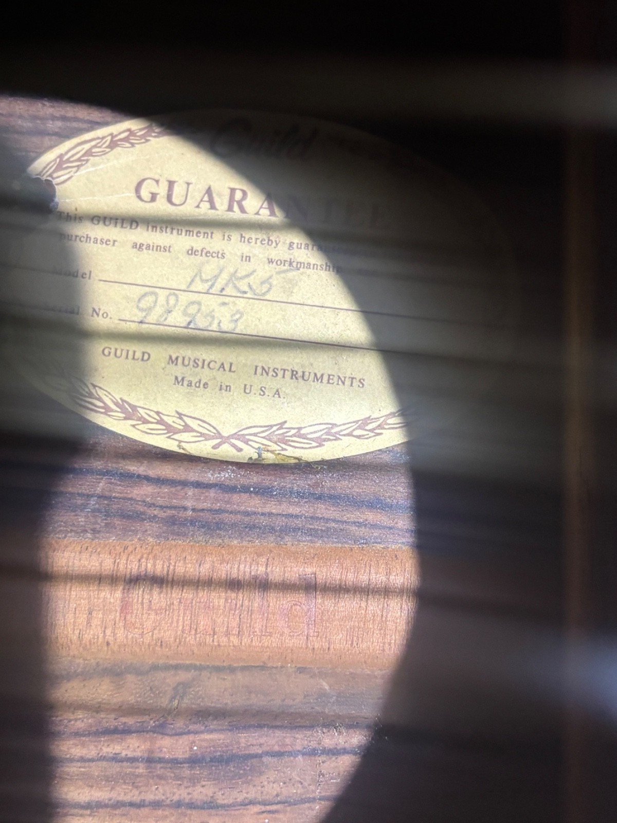 1974 guild mk5 guitar and guild c-15 case