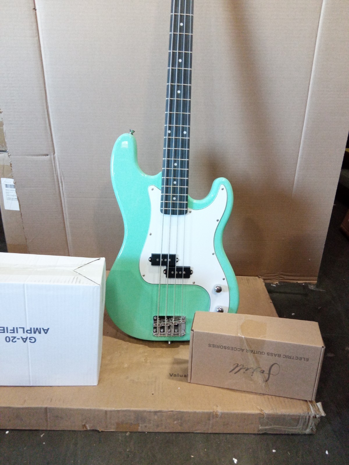 Open box Fojill 4String P Bass Style Electric Bass Surf Green 1ZC1C7980311431663