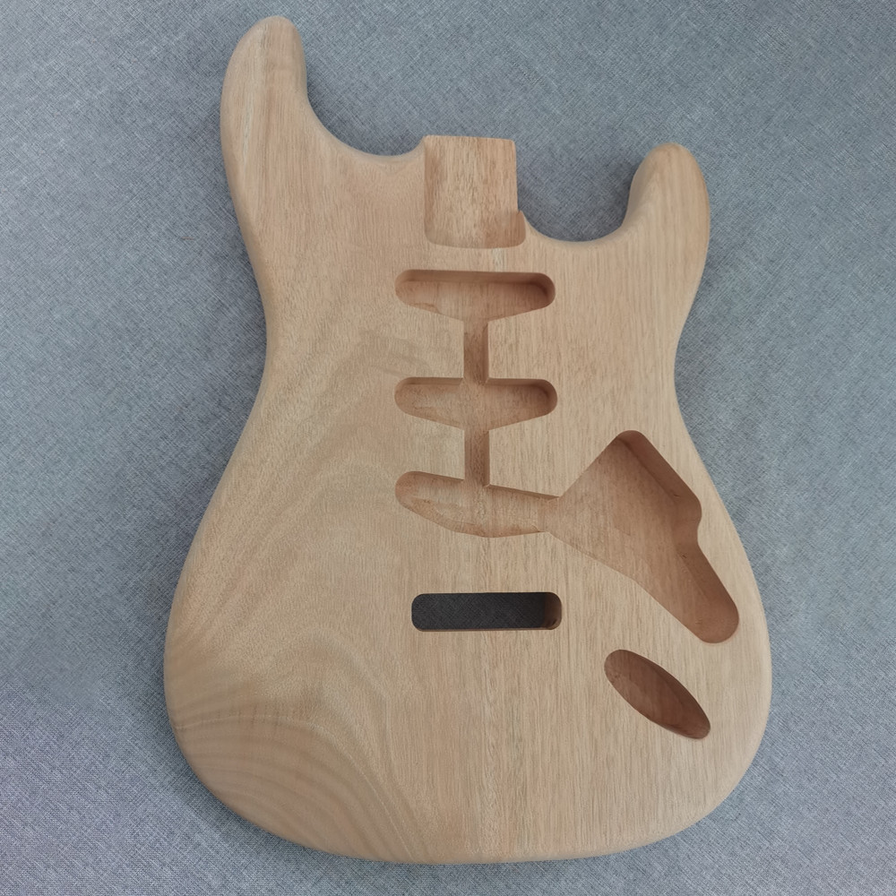Diy standard strat guitar body kit st solid mahogany body sss pickup no parts