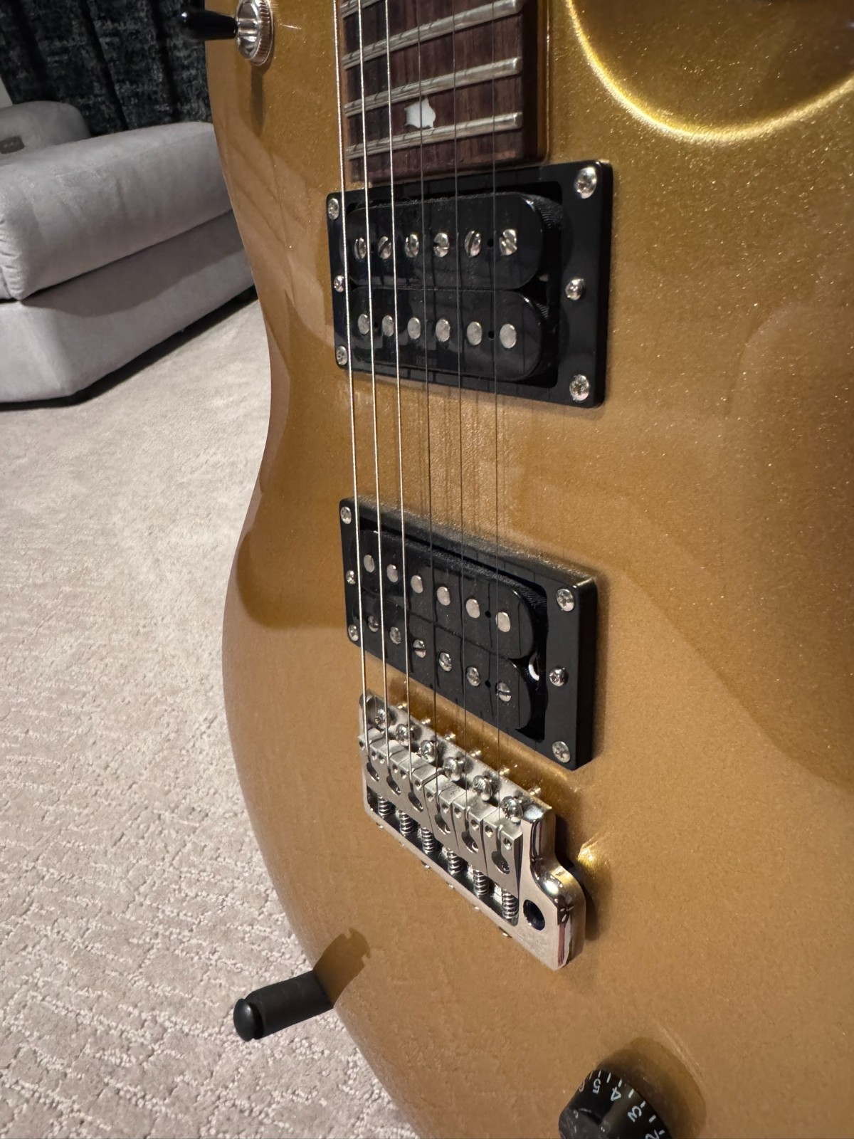 PRS SE Santana Singlecut Trem Egyptian Gold