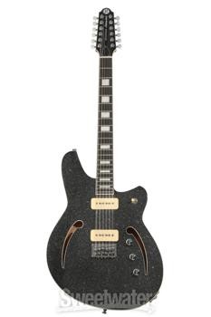 Reverend Airwave 12-string Electric Guitar – Black Sparkle