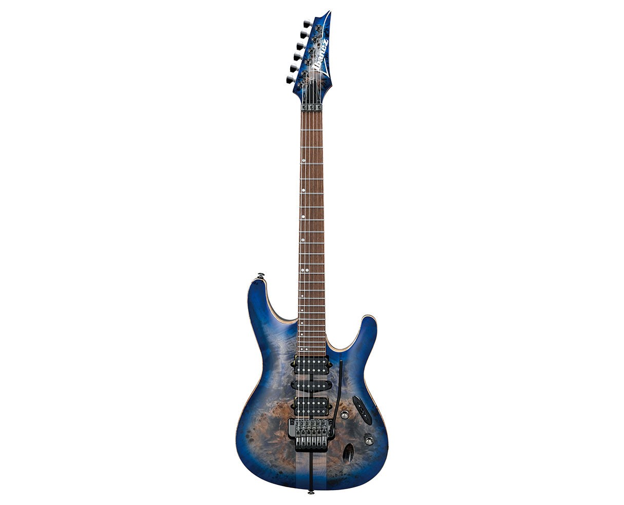 Used Ibanez S1070PBZCLB S Premium Electric Guitar – Cerulean Blue Burst