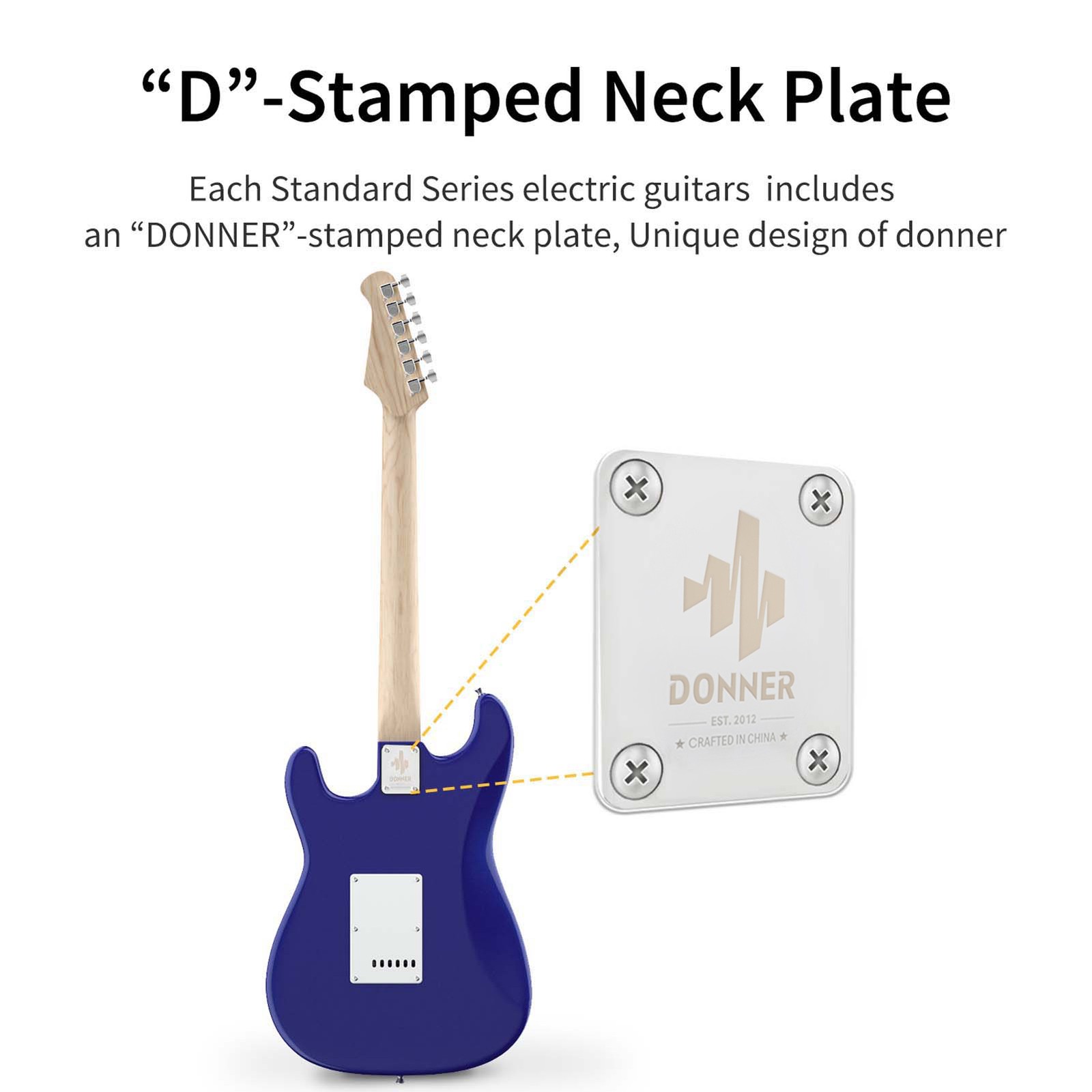 Donner DST-100 Electric Guitar Kit – 39-Inch HSS Beginner Guitar Pack Blue